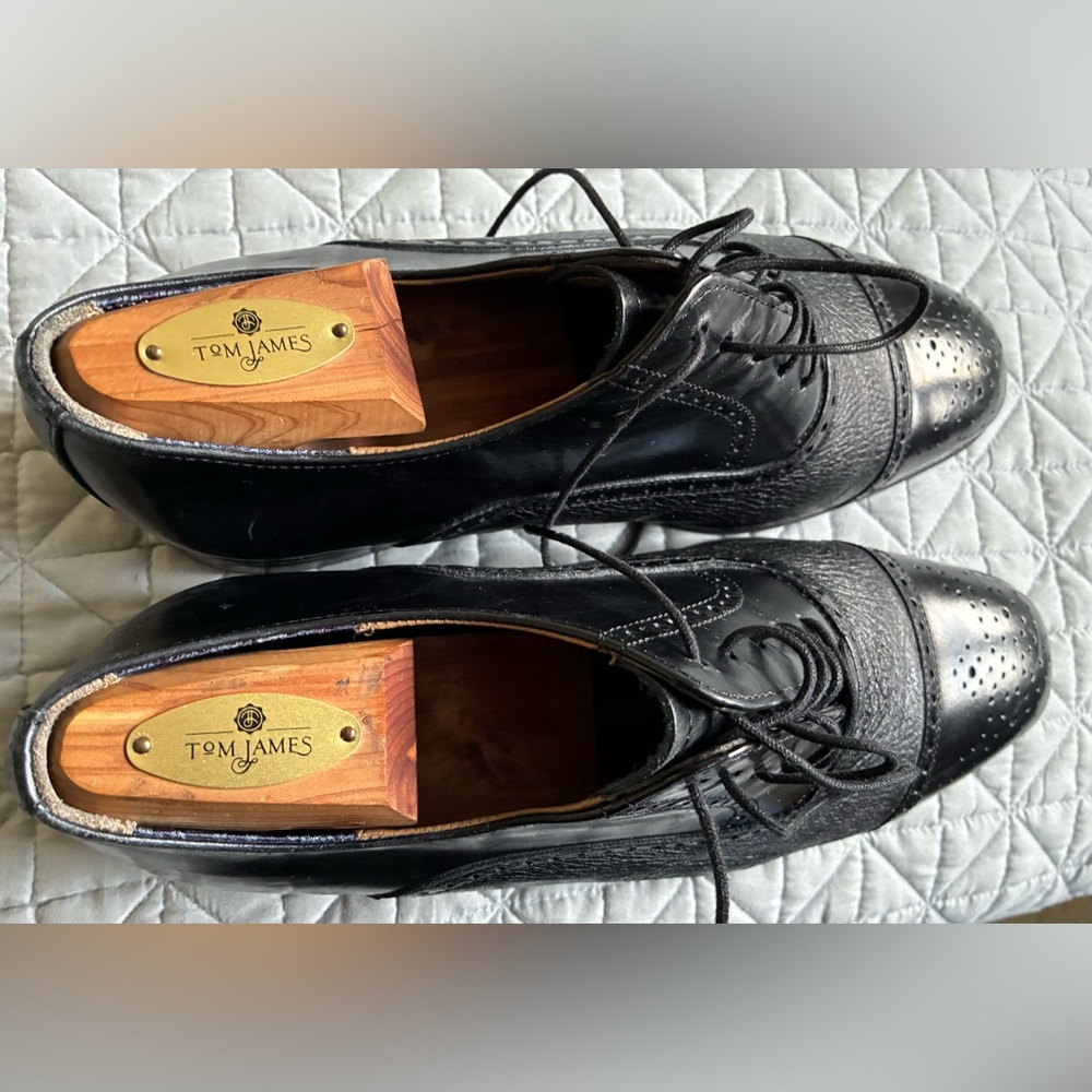 Wing-Tip Oxfords Florsheim Imperial 9EEE OTAVIO Mid-Town Cap Toe 2-Tone Shoes! - Picture 4 of 16